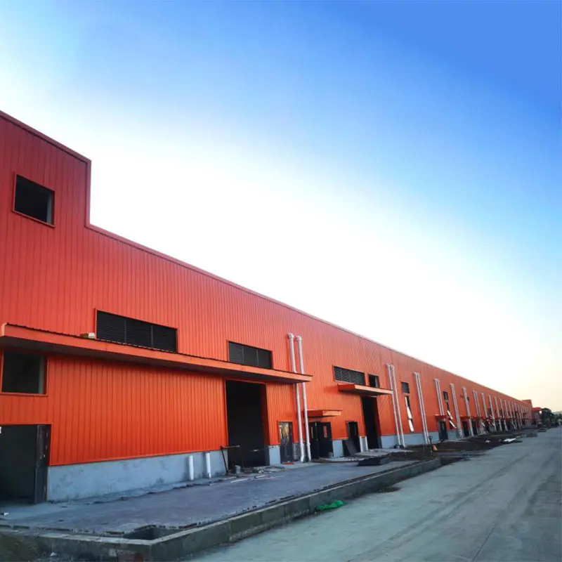 Stålstruktur fabriksbyggnad